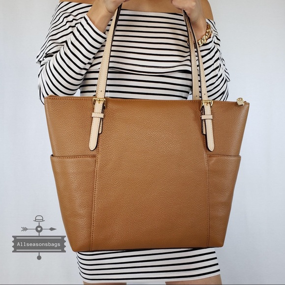 Michael Kors Jet Set Item Ew Tz Tote Acorn Brown - Picture 3 of 5